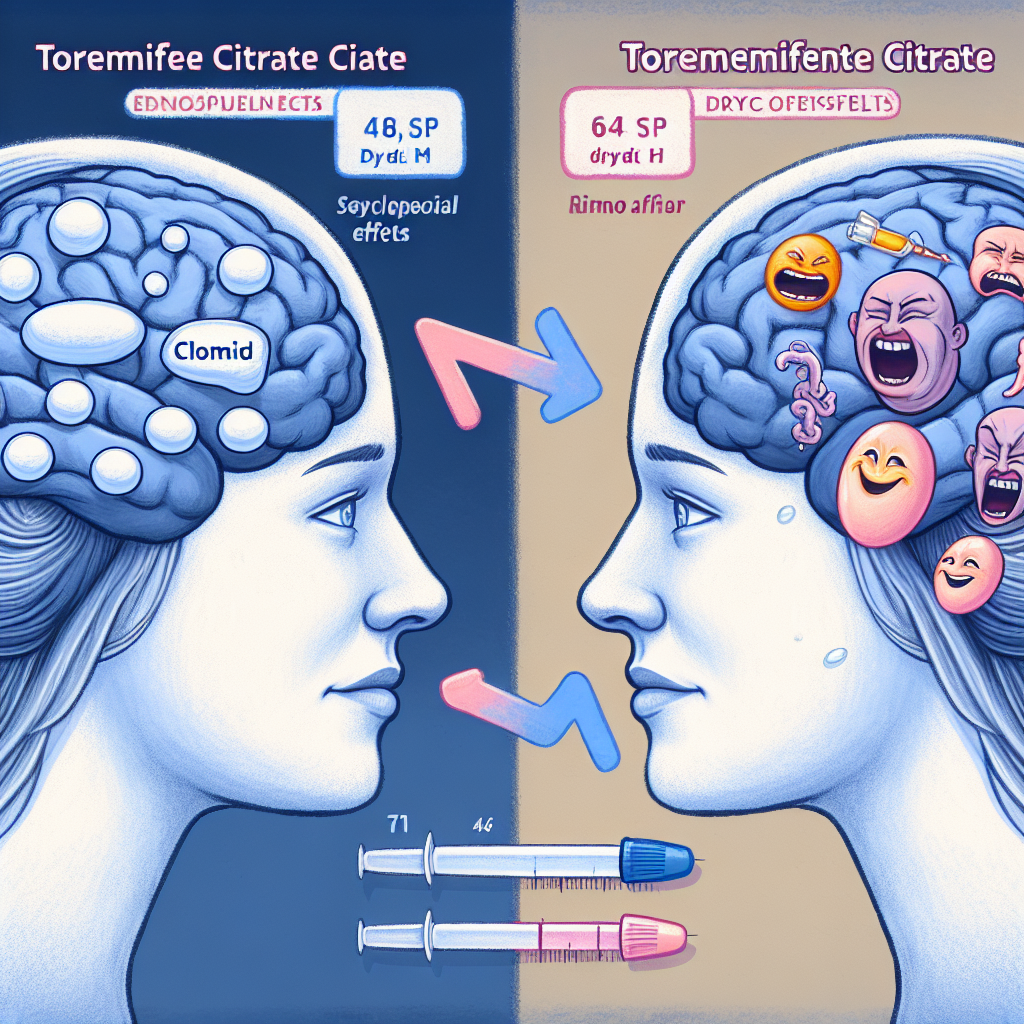 Citrato de Toremifeno vs Clomid dans le cadre des effets secondaires psychiques